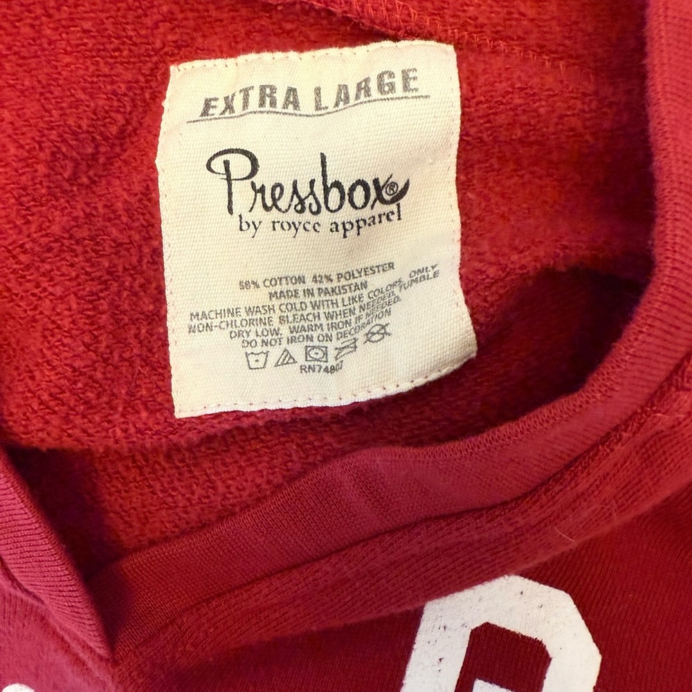 Pressbox Women's Crimson Oklahoma Sooners Hoodie - Picture 3 of 3